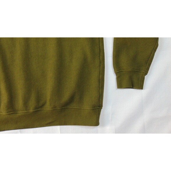 Orvis Sweater Mens Large  Green 1/4 Zip Pullover Preppy Outdoors Shooting Pads - Picture 4 of 10
